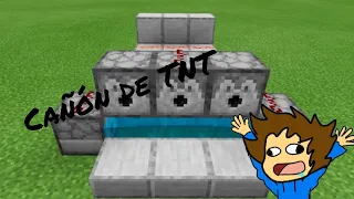 como hacer un cañón de TNT en Minecraft