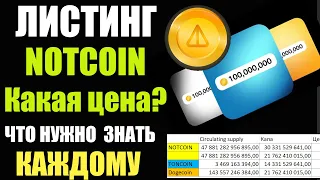 NOTCOIN ЛИСТИНГ - КАК ПОДГОТОВИТСЯ И КАКАЯ БУДЕТ ЦЕНА НОТКОИН