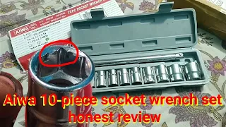 Aiwa 10 piece socket wrench set honest review