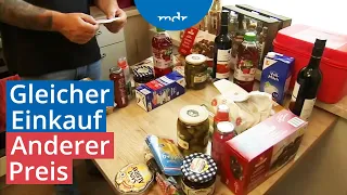 Wie sich Preise in Supermarkt-Filialen unterscheiden | Umschau | MDR