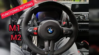 Installing New Working M1&M2 Buttons For My BMW M140i.