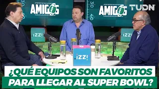 ¿Qué EQUIPOS llegarán al Super Bowl LVII? 🏈 | Podcast Amigos | Presentado por izzi I TUDN