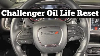 How To Reset Oil Life On 2015 - 2021 Dodge Challenger To 100% - Clear Oil Change Required Light