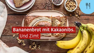 Bananenbrot mit Kakaonibs und Zimt – Rezept