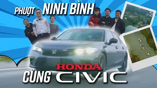 Full tải Honda Civic du xuân Ninh Bình, lắc lái 120km/h đường mưa, quẩy cùng loa Bose