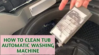 How to clean tub SHARP Automatic Washing Machine | Step by Step | Sharp 10.5 kg. ES-JX105A9(GY)