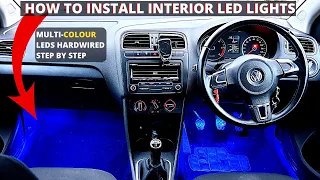How to Install Car Interior Led Lights Hardwired In Any Car
