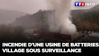 Incendie d'une usine de batteries dans l'Aveyron : un village sous surveillance