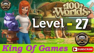 100 Worlds: Room Escape Game Level 27 | Let's play @King_of_Games110 #gaming #viralvideo