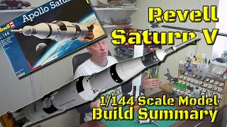 Revell Saturn V 1/144 Scale Model Build Summary, ref 04909 Apollo Moon Rocket