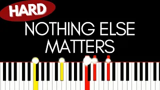 Metallica - Nothing else matters | HARD Piano tutorial