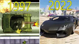 Grand Theft Auto Games Evolution w/ Facts 1997-2022
