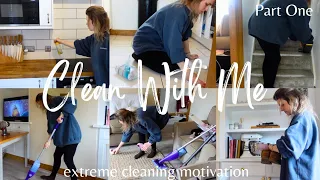 EXTREME CHATTY CLEAN WITH ME PART 1 | mum of 5, morning clean, spring cleaning