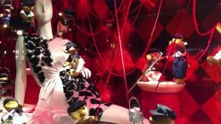 Printemps Christmas Window Display 2013