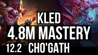 KLED vs CHO (TOP) (DEFEAT) | 4.8M mastery, 6 solo kills, 900+ games | EUW Grandmaster | 12.2