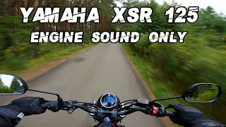 YAMAHA XSR 125 stock exhaust (RAW ONBOARD)