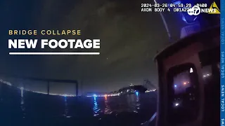 Bridge collapse body camera footage shows immediate aftermath of wreckage