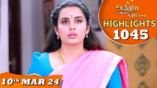 Anbe Vaa Serial | EP 1045 Highlights | 10th Mar 24 | Virat | Shree Gopika | Saregama TV Shows Tamil