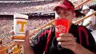 How does a UGA fan drink at a Tennesse game?