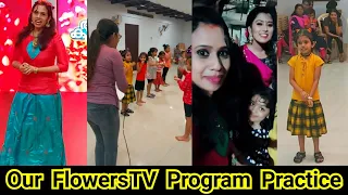 Our #FlowersTV program #training section really enjoyed a lot . #Tiyakutty #grooming time