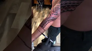 Polynesian tattoo sleeve