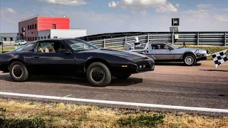 KITT vs Delorean - Movie Cars Drag Races