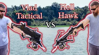 90lb Vlad Tactical vs 80lb Hell Hawk...pistol crossbow bowfishing