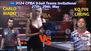 Highlights Carlo Biado vs Ko Ping Chung 2024 CPBA 9 ball Teams Invitational DAY3