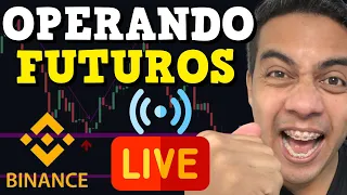 (LIVE🔴) OPERANDO MERCADO FUTUROS NA BINANCE (Banca Baixa) Usando Indicadores Simples no  Futuros