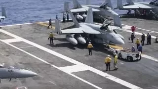 USS Dwight D. Eisenhower conducts flight operations in Med.