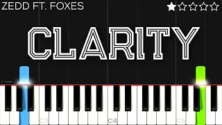 Zedd - Clarity ft. Foxes | EASY Piano Tutorial