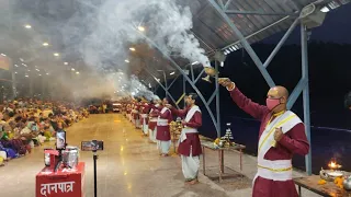 🙏 INDलाईव गंगा आरती त्रिवेणी घाट ऋषिकेश🔥Live Ganga Aarti Triveni Ghat Rishikesh🔥🙏11-Sep-2023🔥🙏 IND