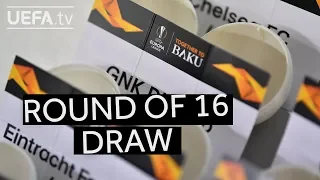 2018/19 UEFA Europa League round of 16 draw