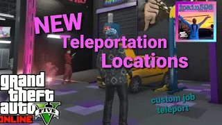 Teleport Anywhere, Job Teleport, under the map,  Custom Jobs, GTA online, Teleportation Glitch