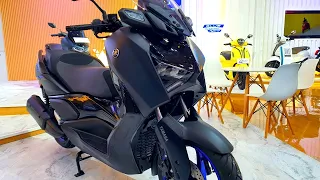 New 2024 Yamaha XMAX 250 Connected in Premium Black - Best Maxi Scooters for Beginners!