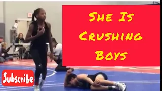 Girl Devastates Boys In Wrestling Matches