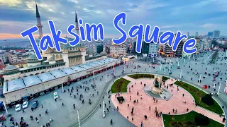 Taksim Square Istanbul l Tour Walkthrough l Heart of Turkey Travel Vlog Spring 2024.