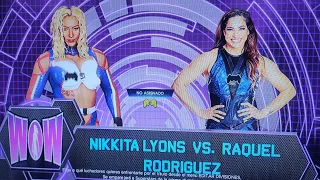 WWE 2K23 NIKKITA LYONA VS. RAQUEL RODRÍGUEZ (RAQUEL ATACA A CHARLOTTE) #wwe2k23 #wwegames