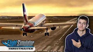 Durch Deutschland im A320! MSFS LIVE - VATSIM - Thrustmaster TCA - AeroSimGermany