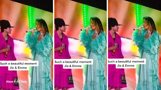 Jennifer Lopez performs duet with daughter Emme, calling Emme out as her favourite duet partner.