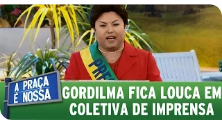 A Praça É Nossa (23/04/15) - Gordilma fala loucuras em coletiva