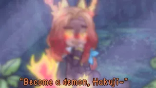 "Become a demon, Hakuji(Akaza)~" | SWAP!KNY | GC | slight Renkaza?