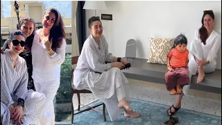 Kareena kapoor Karisma Kapoor eating lunch together and enjoying with friends