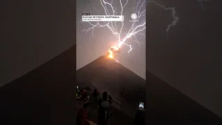 Spectacular Lightning Strike from Guatemala Volcano