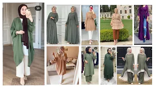 Beautiful Muslim girls modern dress with hijab style| Ramadan dress collection 2022| Eid outfit