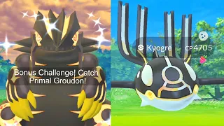 Got PRIMAL GROUDON & KYOGRE in Pokemon GO Global Hoenn Tour.