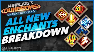 Every New Creeping Winter Enchant - A Complete Breakdown | Minecraft Dungeons Survival Guide