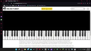 RUSH E ON A ONLINE PIANO