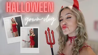 HALLOWEEN GRWM + PARTY VLOG🎃👻