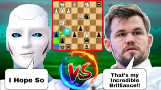 Magnus Carlsen Shows Incredible Brilliance Against Stockfish 15.1 (4K Elo) | Magnus Carlsen | Chess